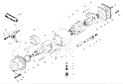 Diagram Diagram and Parts List for IR270P1  Ingersoll Rand Wrench